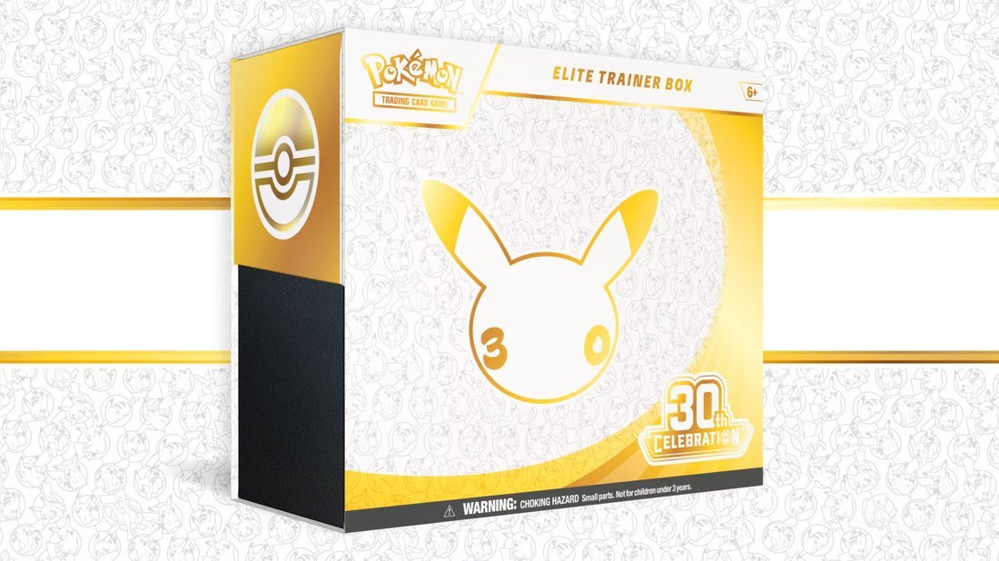 Elite Trainer Box comemorativa de 30 anos de Pokemon