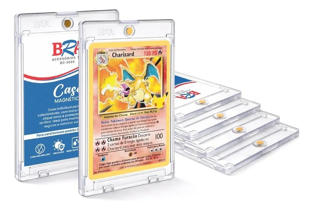 Toploader magnetico para cartas de Pokemon